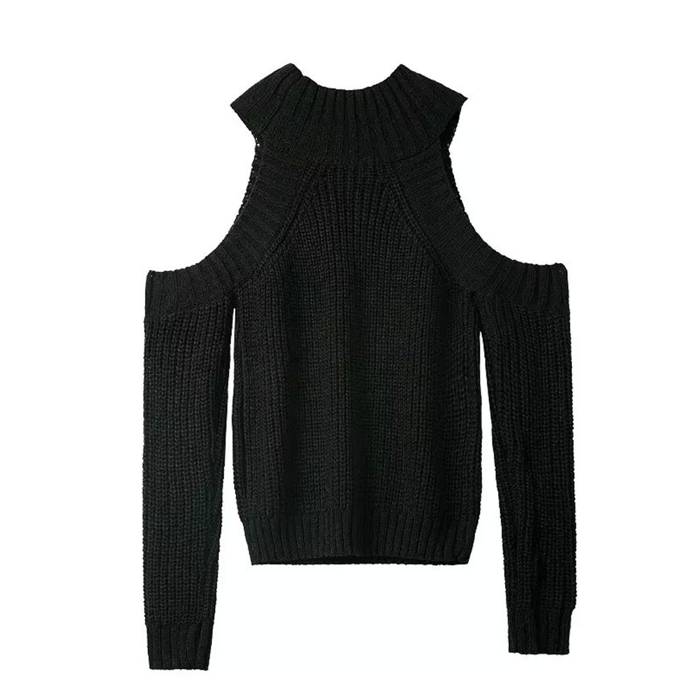 Women's Sexy Should Cut Out Long Sleeves Sweater on Luulla